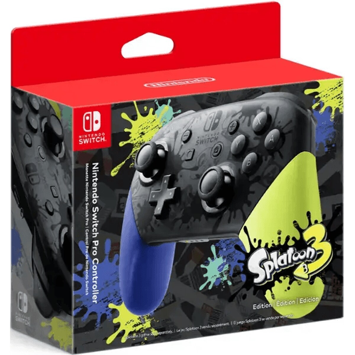 2157n4qg_square Pro Controller Nintendo Switch Splatoon 3 Edition - Imagen 1