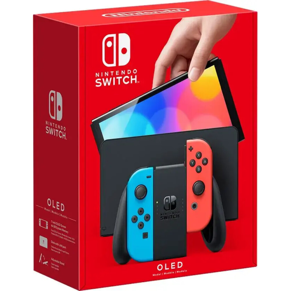 Nintendo Switch OLED 64 GB Standard Neón - Imagen 1