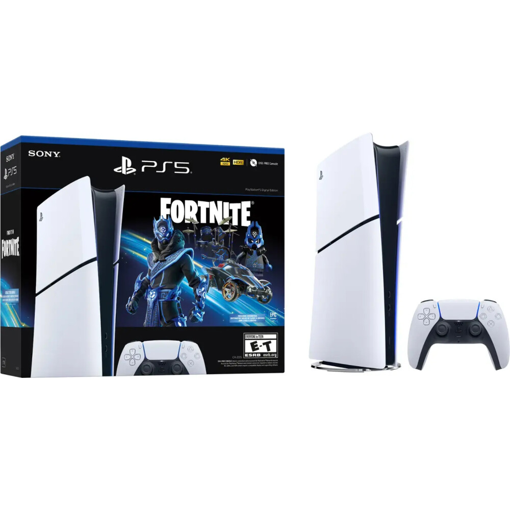 Sony PlayStation 5 Slim 1TB Digital Edition Fortnite Cobalt Star Bundle - Imagen 5