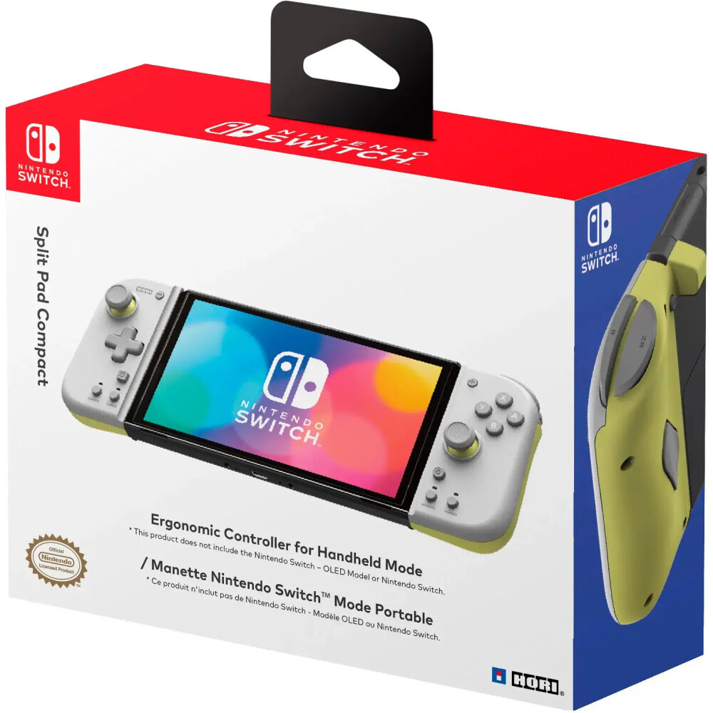 Split Pad Compact Light Gray & Yellow Nintendo Switch - Imagen 1