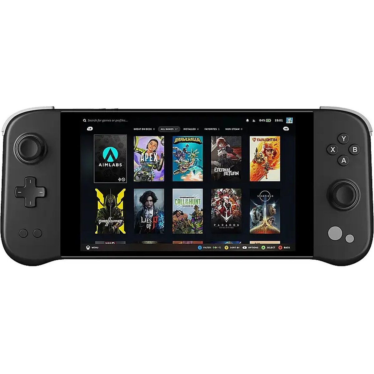 Ayaneo - NEXT LITE 7" 60Hz HD 800p Gaming Handheld - AMD Ryzen 7 4800U Processor - 16GB LPDDR4X - 512GB SSD - Black