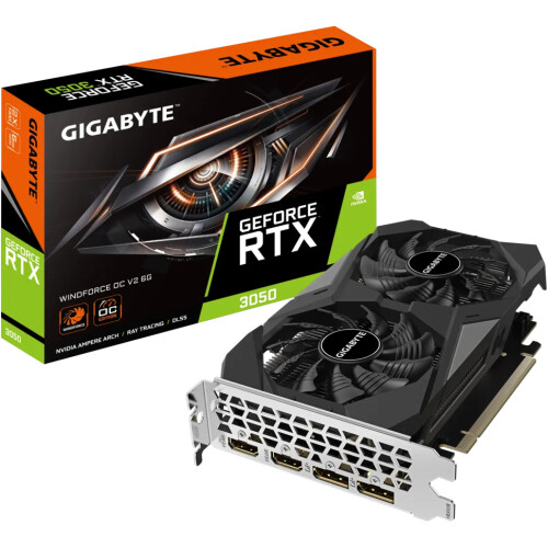 Tarjeta de video GIGABYTE Windforce OC V2 GeForce RTX 3050 6GB OC