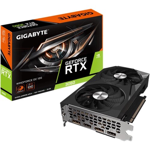 Tarjeta de video GIGABYTE Windforce GeForce RTX 3060 12GB OC