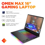 HP OMEN MAX 16″ FHD 165 Hz – Intel Core Ultra 9 275HX – 32GB DDR5 – NVIDIA GeForce RTX 5080 16GB – 1TB SSD - Imagen 5