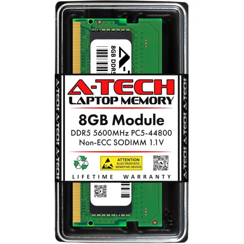 Memoria RAM Laptop A-Tech 8GB DDR5 5600MHz CL46 SODIMM