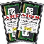 Memoria RAM Laptop A-Tech Kit de 32 GB (2 x 16 GB) DDR5 4800MHz CL40 SODIMM