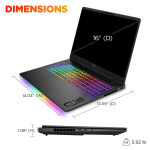 HP OMEN MAX 16″ FHD 165 Hz – Intel Core Ultra 9 275HX – 32GB DDR5 – NVIDIA GeForce RTX 5080 16GB – 1TB SSD - Imagen 2