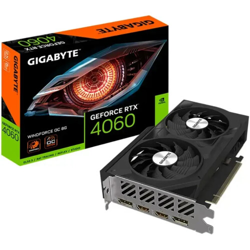 Tarjeta de video GIGABYTE Windforce GeForce RTX 4060 8GB OC