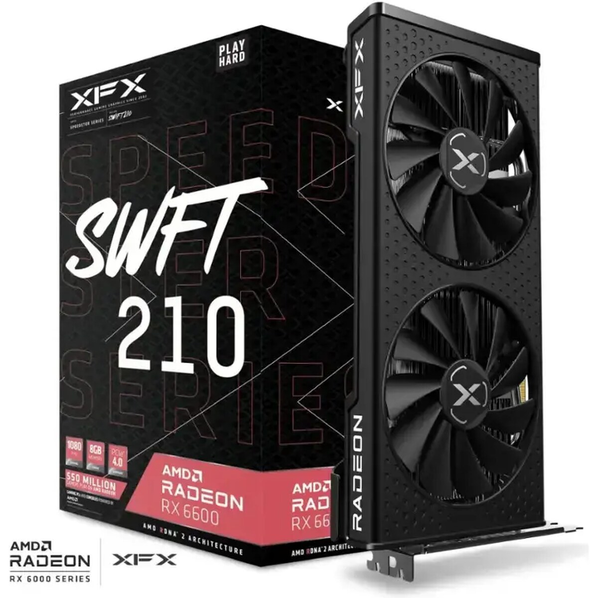 Tarjeta de video XFX Speedster Radeon RX 6600 8GB