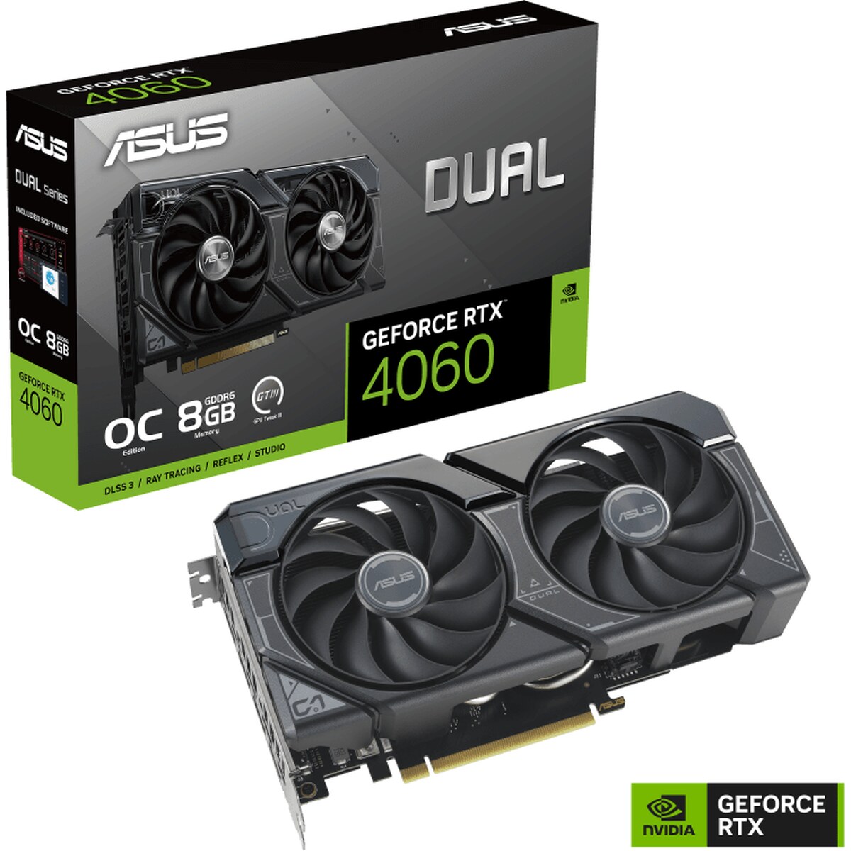 Tarjeta de video ASUS Dual Overclock V2 GeForce RTX 4060 8GB OC