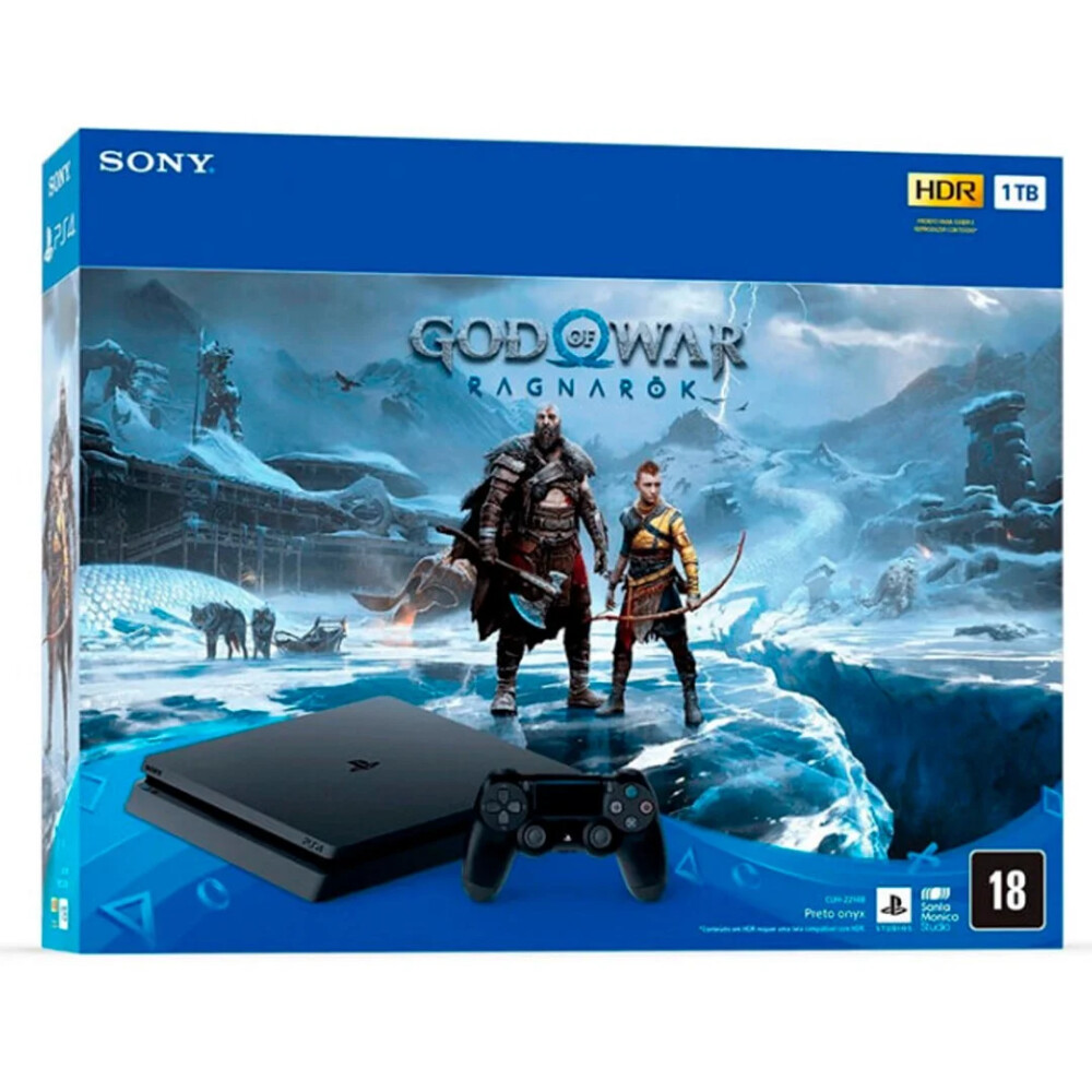 Sony PlayStation 4 Slim 1TB God of War Ragnarok Bundle - Imagen 1