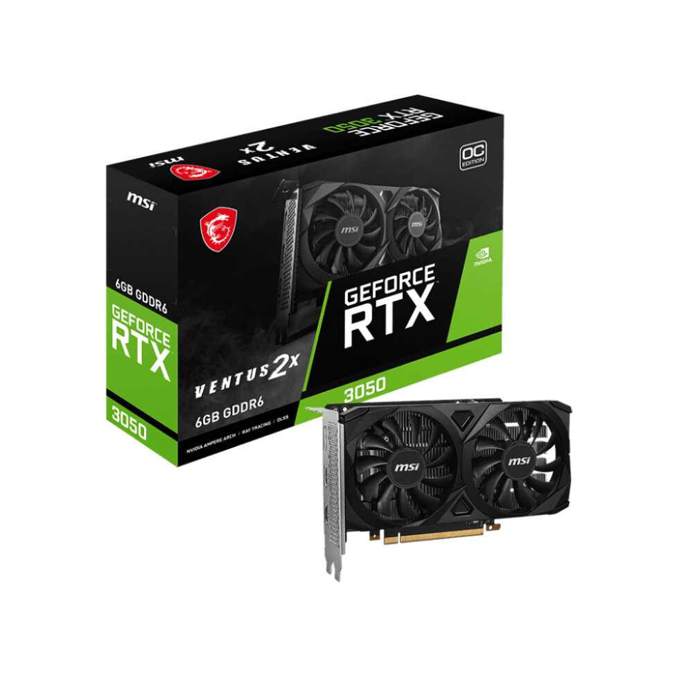 Tarjeta de video MSI Ventus GeForce RTX 3050 6GB OC - Imagen 1