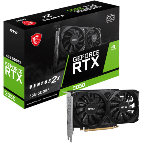 Tarjeta de video MSI Ventus GeForce RTX 3050 6GB OC
