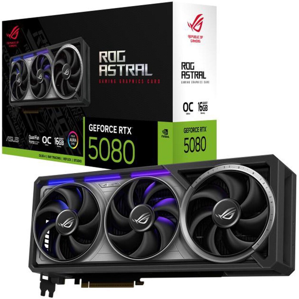 Tarjeta de video ASUS ROG Astral GeForce RTX 5080 16GB OC - Imagen 1