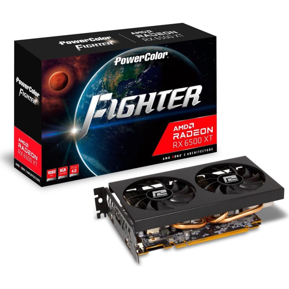 Tarjeta de video PowerColor Radeon RX 6500 XT 8GB OC - Imagen 1