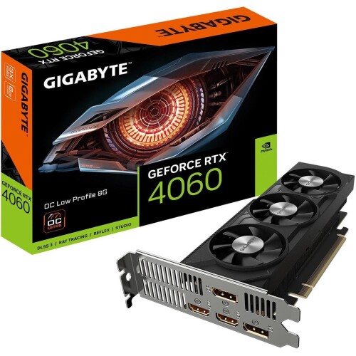 Tarjeta de video GIGABYTE Low Profile GeForce RTX 4060 8GB OC