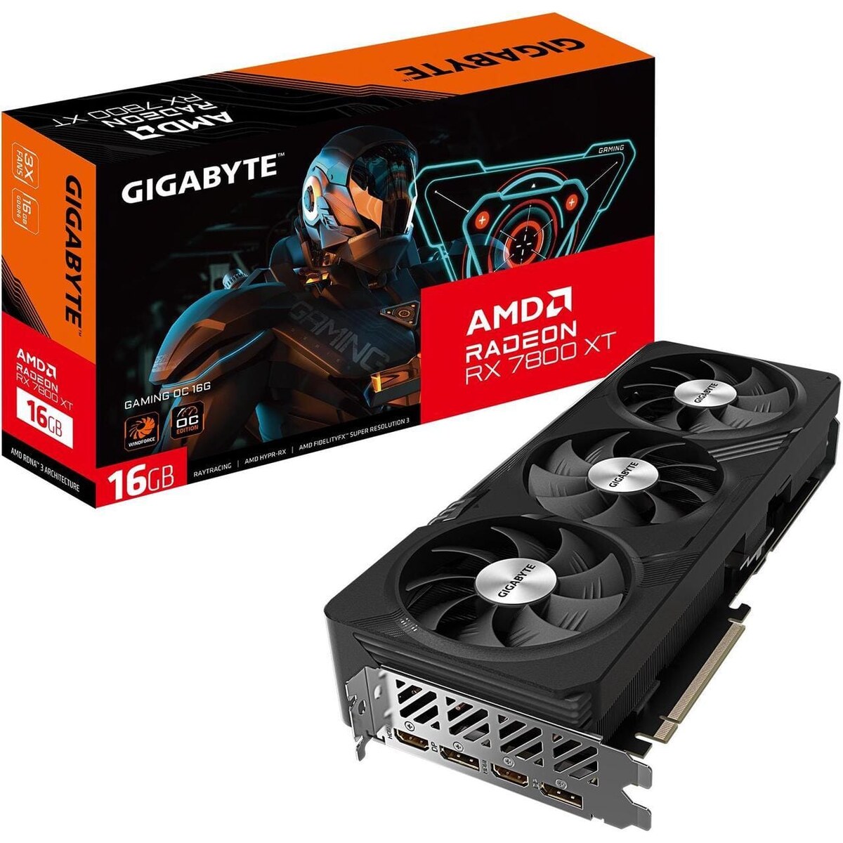 Tarjeta de video GIGABYTE Gaming Radeon RX 7800 XT 16GB OC