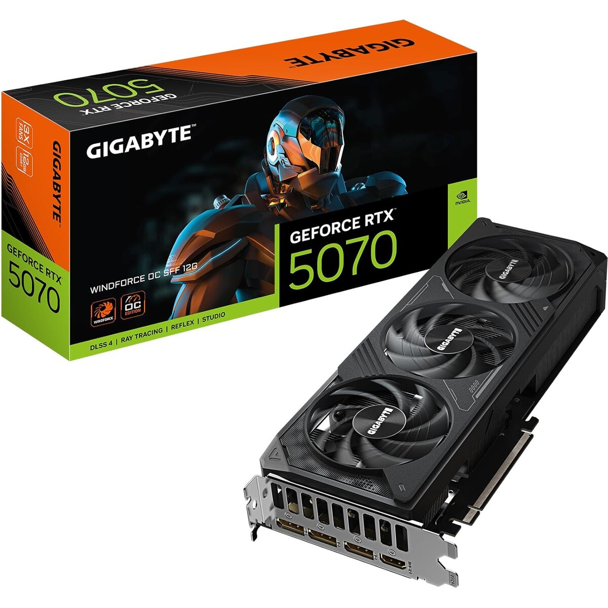 Tarjeta de video GIGABYTE WINDFORCE GeForce RTX 5070 12GB OC