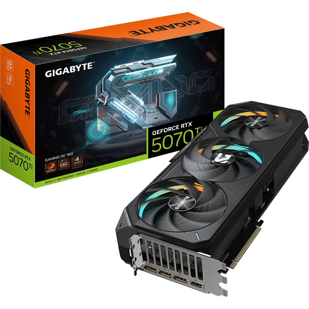 GeForce-RTX™-5070-Ti-GAMING-OC-16G-01_square Tarjeta de video GIGABYTE Gaming GeForce RTX 5070 Ti 16GB OC - Imagen 1