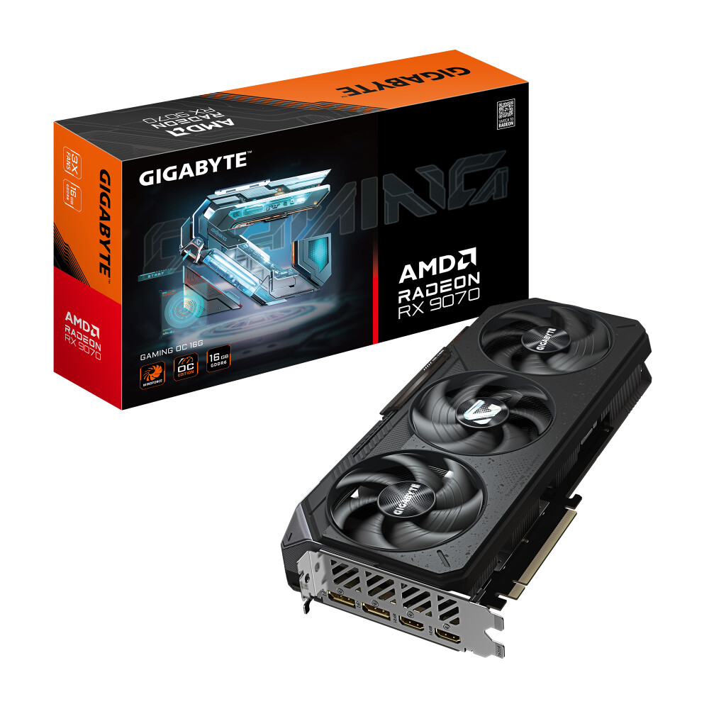 Tarjeta de video GIGABYTE Gaming Radeon RX 9070 16GB OC - Imagen 1