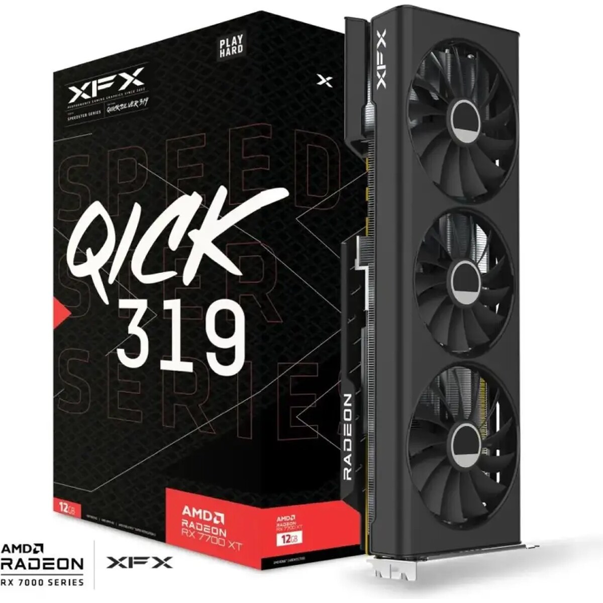 Tarjeta de video XFX Speedster QICK319 Radeon RX 7700XT 12GB