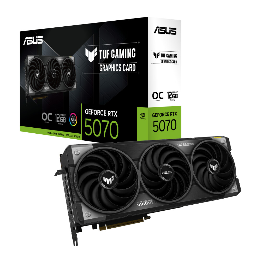 Tarjeta de video ASUS TUF Gaming GeForce RTX 5070 12GB OC - Imagen 1