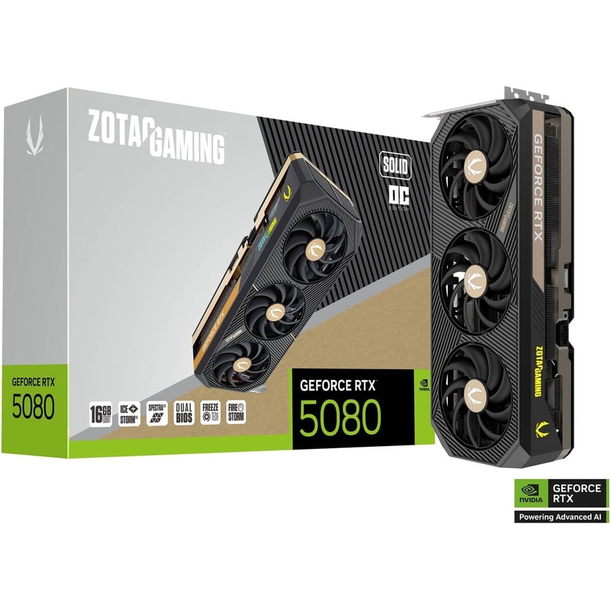 Tarjeta de video ZOTAC GAMING Solid GeForce RTX 5080 16GB OC