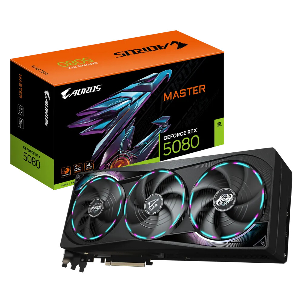 Tarjeta de video GIGABYTE AORUS GeForce RTX 5080 16GB - Imagen 1