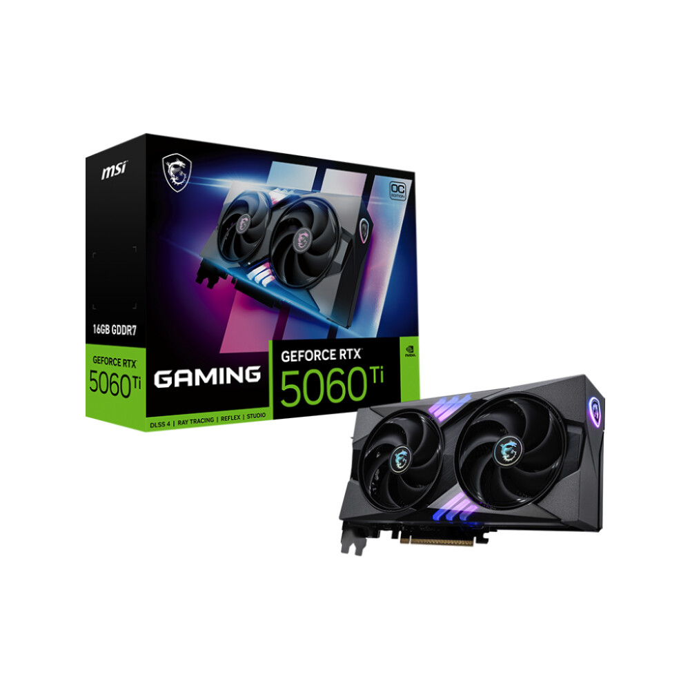 Tarjeta de video MSI GAMING GeForce RTX 5060 Ti 16GB OC - Imagen 1