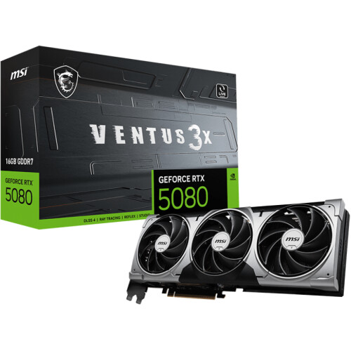 Tarjeta de video MSI Ventus 3x GeForce RTX 5080 16GB OC