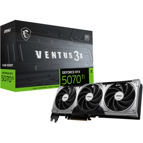 Tarjeta de video MSI Ventus 3X GeForce RTX 5070 Ti 16GB OC