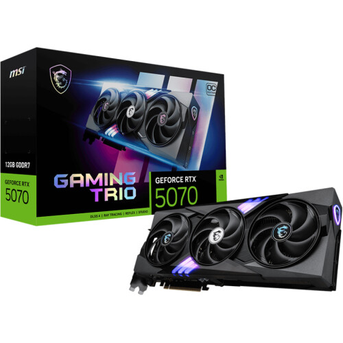 Tarjeta de video MSI GAMING TRIO GeForce RTX 5070 12GB OC