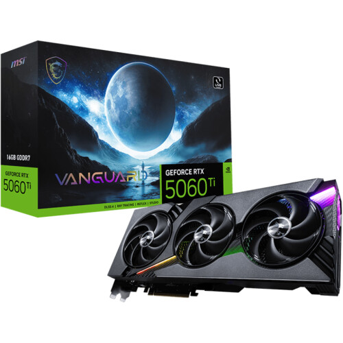 Tarjeta de video MSI VANGUARD GeForce RTX 5060 Ti 16GB SOC