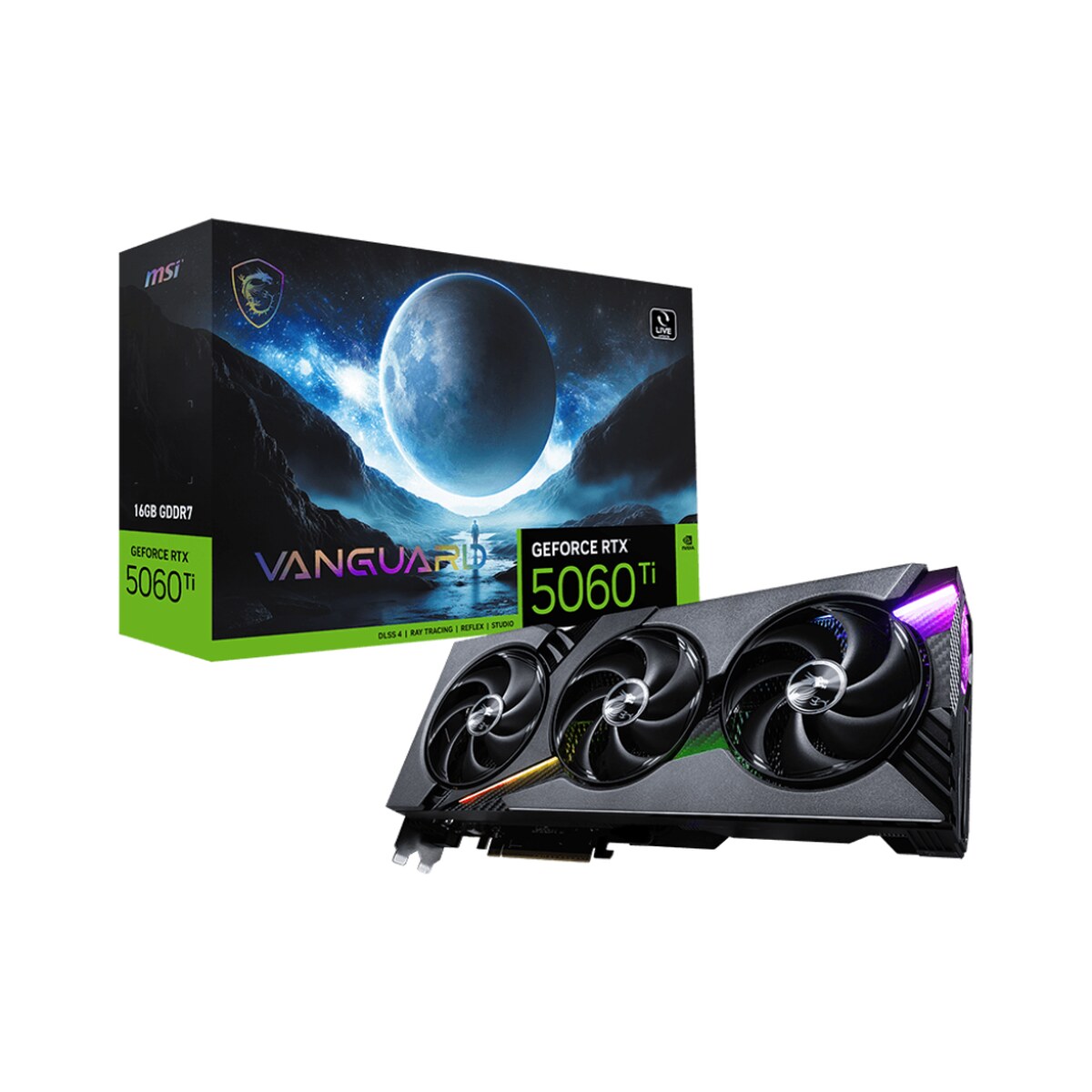 Tarjeta de video MSI VANGUARD GeForce RTX 5060 Ti 16GB SOC