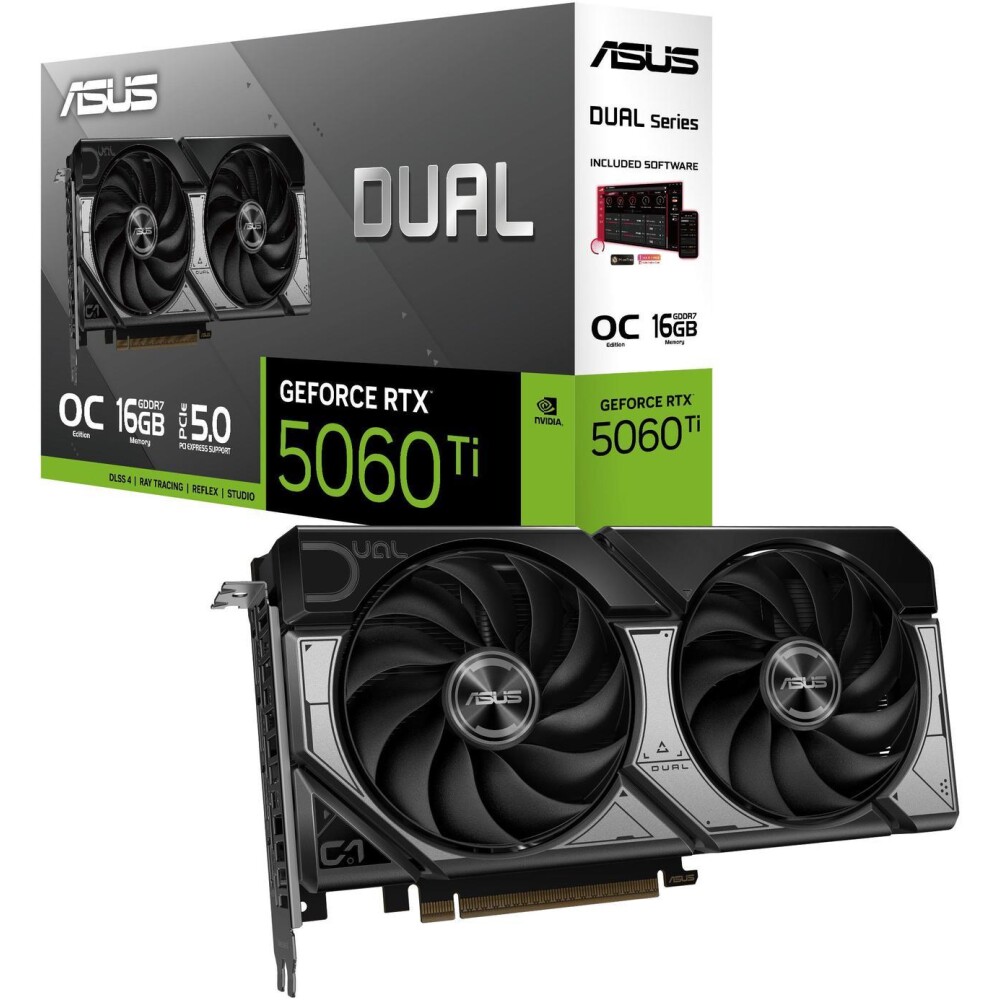 Tarjeta de video ASUS DUAL GeForce RTX 5060 Ti 16GB OC - Imagen 1