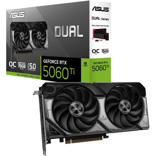 Tarjeta de video ASUS DUAL GeForce RTX 5060 Ti 16GB OC