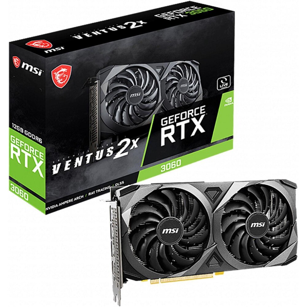 Tarjeta de video MSI Ventus GeForce RTX 3060 12GB - Imagen 1