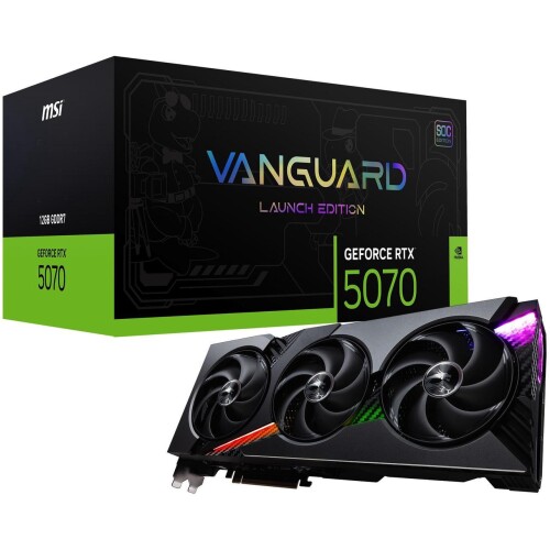 Tarjeta de video MSI Vanguard LAUNCH EDITION GeForce RTX 5070 12GB SOC Lucky Blind Box
