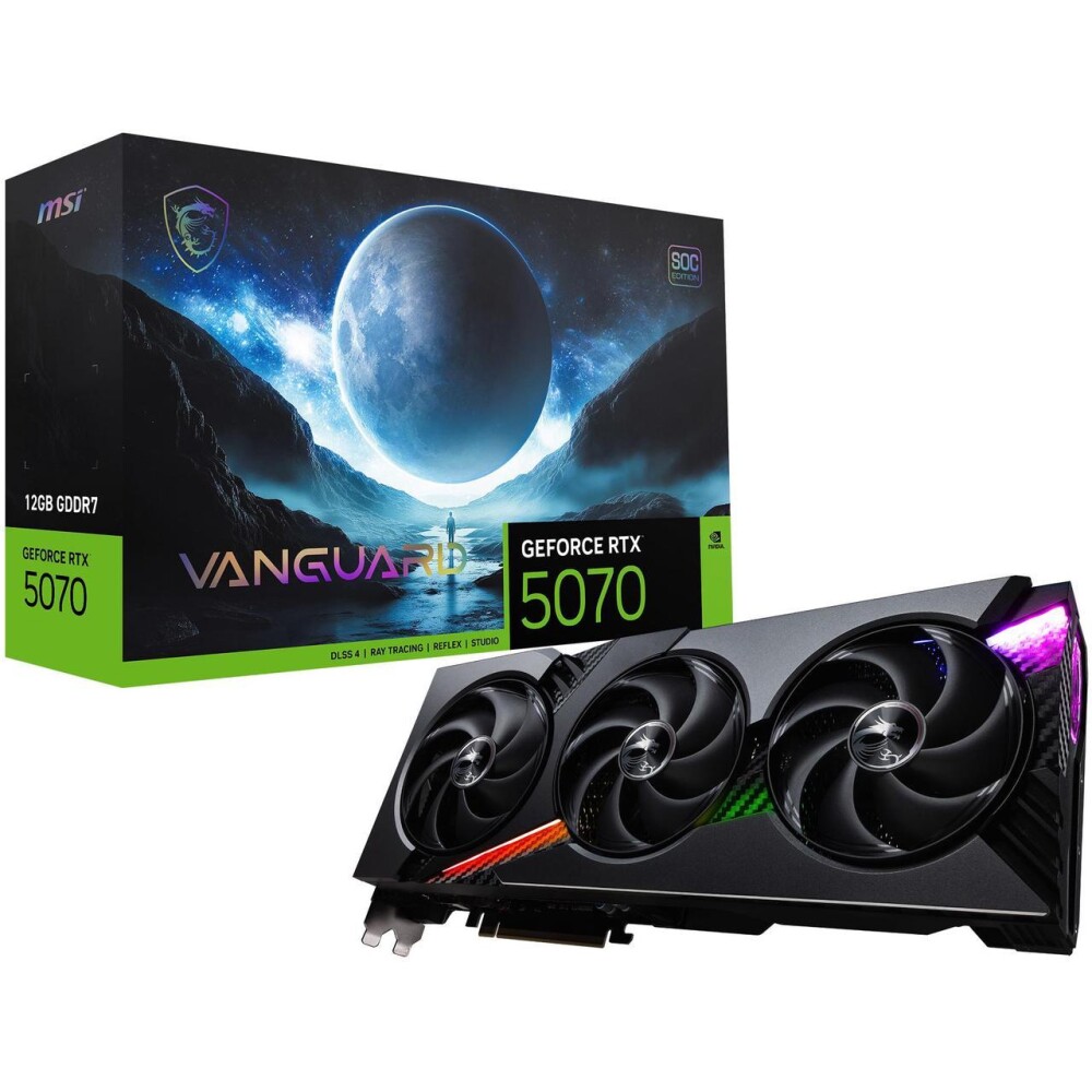 Tarjeta de video MSI Vanguard GeForce RTX 5070 12GB SOC - Imagen 1