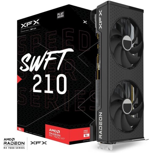 Tarjeta de video XFX Speedster Radeon RX 7600 XT 16GB
