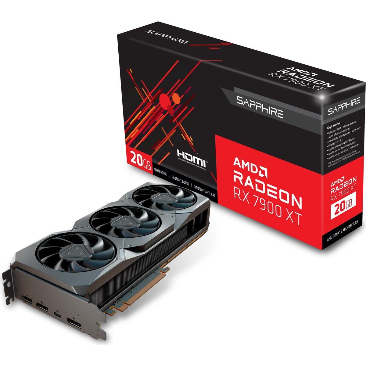 Tarjeta de video SAPPHIRE Radeon RX 7900 XT 20GB