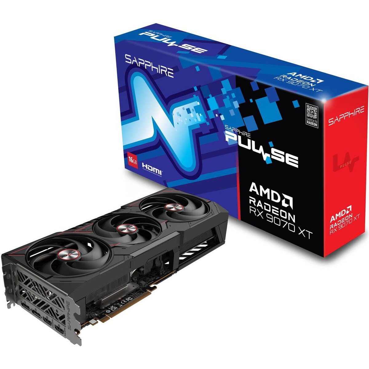 Tarjeta de video SAPPHIRE PULSE Radeon RX 9070 XT 16GB