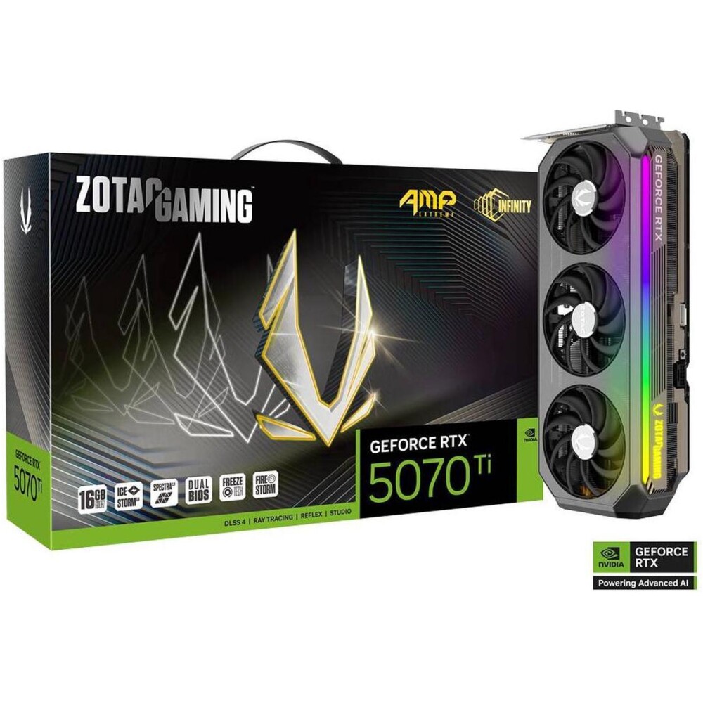 Tarjeta de video ZOTAC AMP Extreme INFINITY GeForce RTX 5070 Ti 16GB - Imagen 1