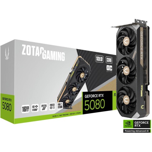 Tarjeta de video ZOTAC Solid Core GeForce RTX 5080 16GB OC