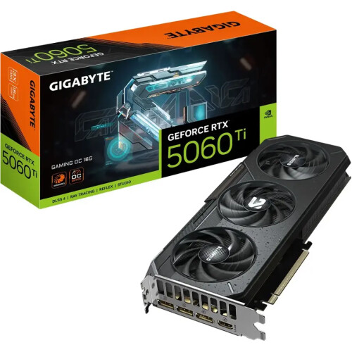 Tarjeta de video GIGABYTE GAMING GeForce RTX 5060 Ti 16GB OC