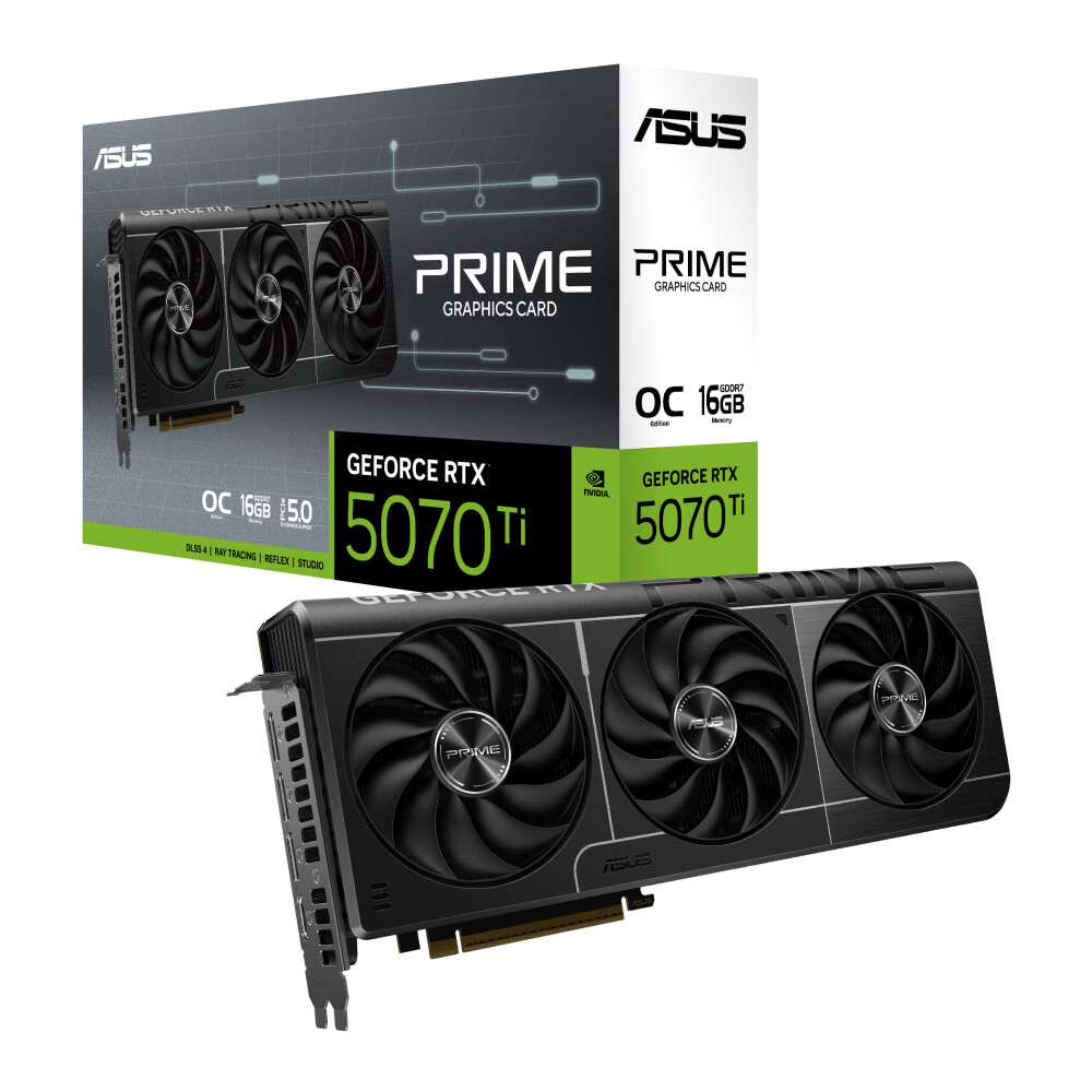 Tarjeta de video ASUS PRIME Gaming GeForce RTX 5070 Ti 16GB OC - Imagen 1