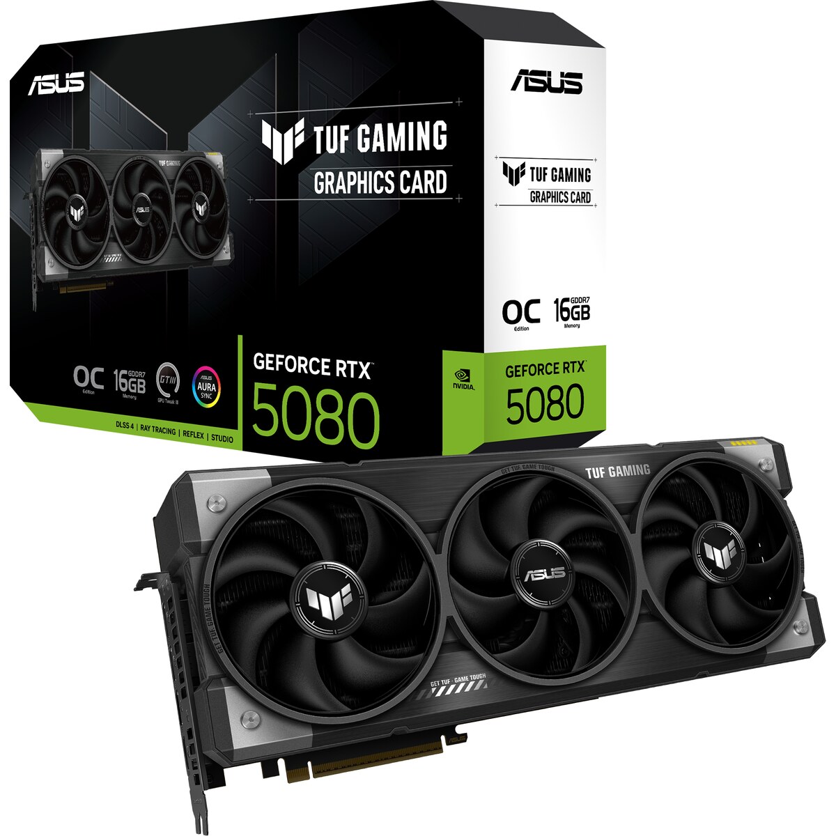 Tarjeta de video ASUS TUF Gaming GeForce RTX 5080 16GB OC