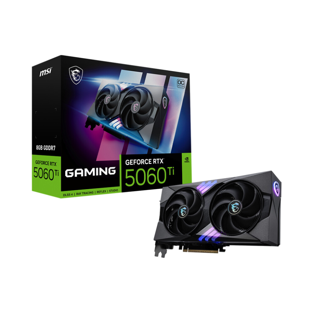 Tarjeta de video MSI GAMING GeForce RTX 5060 Ti 8GB OC - Imagen 1