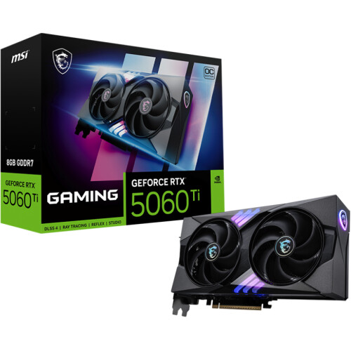 Tarjeta de video MSI GAMING GeForce RTX 5060 Ti 8GB OC