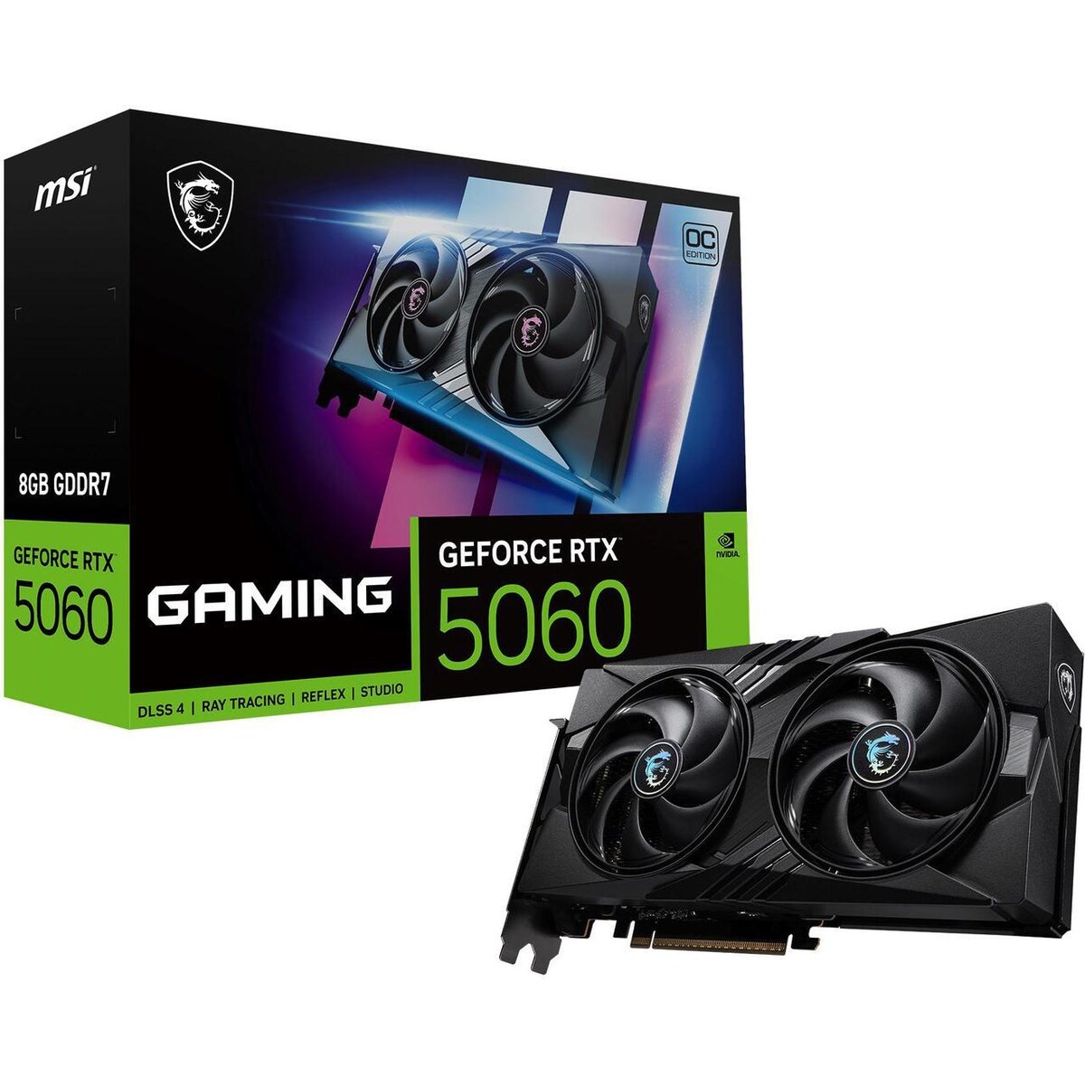 Tarjeta de video MSI Gaming GeForce RTX 5060 8GB OC